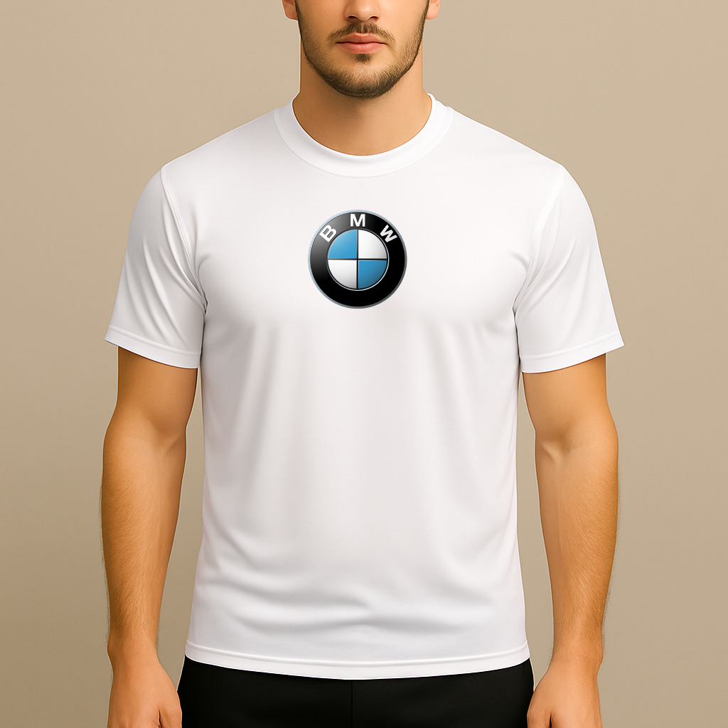 Men's BMW Motorsports Car Polyester T-Shirt